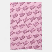 Rosa Glitzer Boss Babe Geschirrtuch (Vertikal)