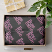 Rosa Glitzer Boss Babe Seidenpapier (Geschenk)