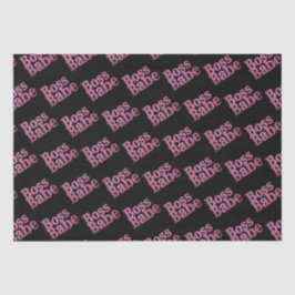 Rosa Glitzer Boss Babe Seidenpapier