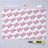 Rosa Glitzer Boss Babe Seidenpapier (Handwerk)