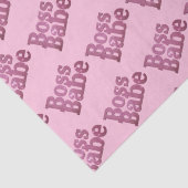 Rosa Glitzer Boss Babe Seidenpapier (Detail)