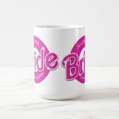 Rosa Glitzer Bride Kaffeetasse (Mittel)