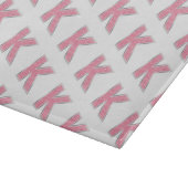 Rosa Glitzer Buchstabe K Schneidebrett (Ecke)