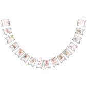 Rosa Glitzer Butterfly Monatsblende Wimpelkette (Alle)