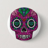 Rosa Glitzer Button (Vorderseite)