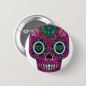 Rosa Glitzer Button (Vorne & Hinten)