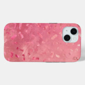 Rosa-Glitzer Case-Mate iPhone Hülle (Rückseite (Horizontal))