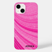 Rosa Glitzer Case-Mate iPhone Hülle (Rückseite)