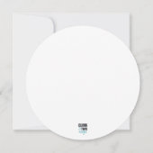 Rosa Glitzer Circle Einladung (Rückseite)