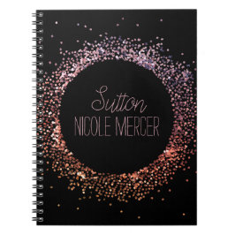 Rosa Glitzer Circle Notizblock