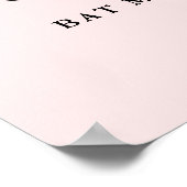 Rosa Glitzer Confetti Personalisierter Empfang P Poster (Ecke)