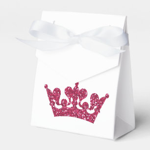 Rosa Glitzer Crocess Princess Royal Party Boxes Geschenkschachtel