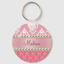 Rosa Glitzer, Damast, getuftet mit Imitaten Nashor