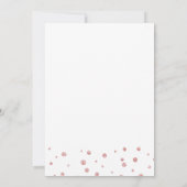 Rosa Glitzer Doppelgeburt Kinder Foto Einladung (Rückseite)