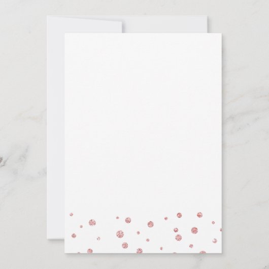 Rosa Glitzer Doppelgeburt Kinder Foto Einladung (Rückseite)