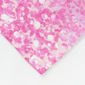 Rosa-Glitzer-Drehbuch-Hologramm Fleecedecke (Ecke)