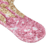 Rosa Glitzer Drippings Imitat Epoxydharz aussehen Schneidebrett (Ecke)