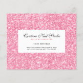 Rosa Glitzer Drucknagel Liste Flyer (Hinten)