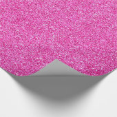 Rosa Glitzer Elegante Moderne glamouröse Vorlage Geschenkpapier (Ecke)