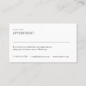 Rosa Glitzer Erinnerung Terminkarte (Rückseite)