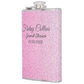 Rosa Glitzer  Flachmann (Links)