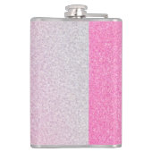 Rosa Glitzer  Flachmann (Rückseite)