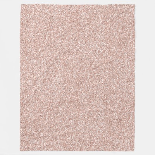 Rosa Glitzer Fleecedecke (Vorderseite)