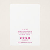 Rosa Glitzer Floral Earl Display (Rückseite)