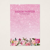 Rosa Glitzer Floral Earl Display (Vorderseite)