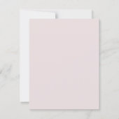 Rosa Glitzer Frame Bow Taufe Einladung (Rückseite)