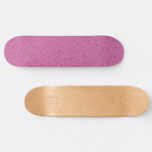 Rosa Glitzer, Funkelnd, Glitzer Hintergrund Skateboard (Horizontal)