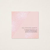 Rosa Glitzer Geo Herzring Display (Rückseite)