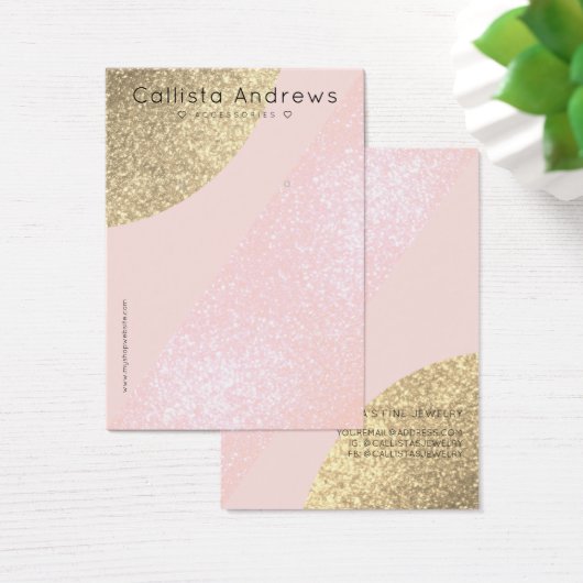 Rosa Glitzer Geoherringe anzeigen (Schreibtisch)