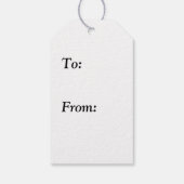 Rosa Glitzer Geschenkanhänger (Rückseite)