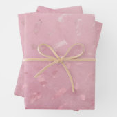Rosa-Glitzer Geschenkpapier Set (Beispiel)