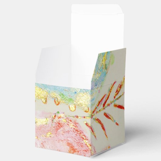 Rosa Glitzer Geschenkschachtel (Geöffnet)