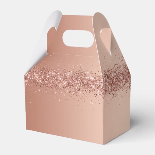 Rosa Glitzer Gestalten Sie Ihr eigenes Gefallen Geschenkschachtel (Rückseite)
