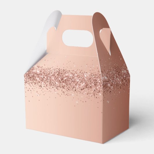 Rosa Glitzer Gestalten Sie Ihr eigenes Gefallen Geschenkschachtel (Vorderseite)