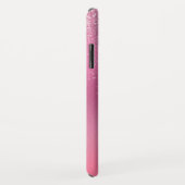 Rosa Glitzer Girly Sparkle Glitzer Monogram Case-Mate iPhone Hülle (Hinten/Rechts)
