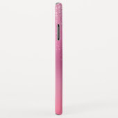 Rosa Glitzer Girly Sparkle Glitzer Monogram Case-Mate iPhone Hülle (Hinten/Rechts)