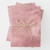 Rosa Glitzer Glam Bling Trendy Stilvoll für ihre W Geschenkpapier Set (Beispiel)