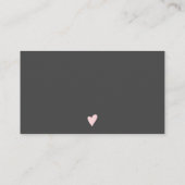 Rosa Glitzer Glitzern Gradientenordnung Vielen Dan Visitenkarte (Rückseite)