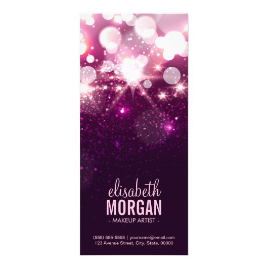 Rosa Glitzer Glitzern - Menü "Preisliste" (Hinten)