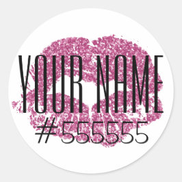 Rosa Glitzer Gloss Stickers
