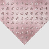 Rosa Glitzer Herz Seidenpapier (Detail)