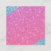 Rosa Glitzer High School Homecoming Queen Campaign Begleitkarte (Rückseite)