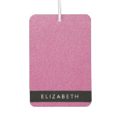 Rosa Glitzer, Hintergrund des Glitzer, Ihr Name Autolufterfrischer (Vorderseite)