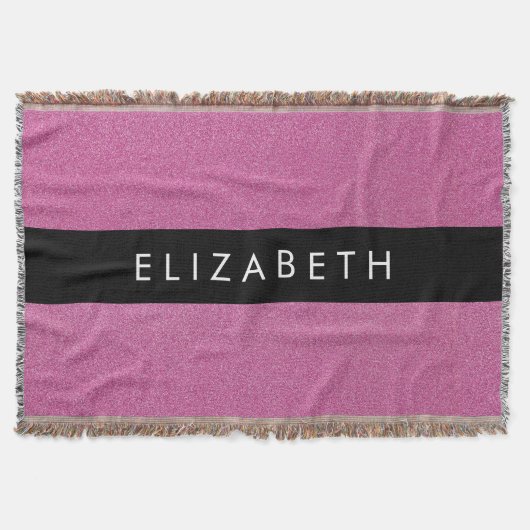 Rosa Glitzer, Hintergrund des Glitzer, Ihr Name Decke (Vorderseite)