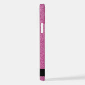 Rosa Glitzer, Hintergrund des Glitzer, Ihr Name iPhone Hülle (Rechte Seite)