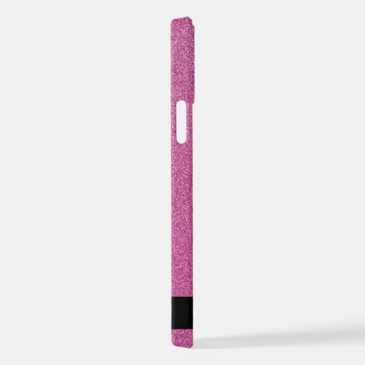 Rosa Glitzer, Hintergrund des Glitzer, Ihr Name iPhone Hülle (Rechte Seite)